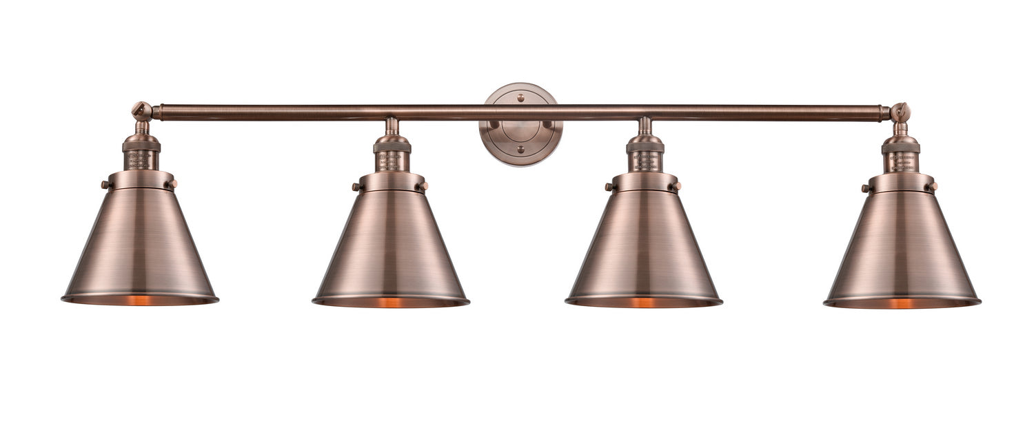 Innovations 215-AC-M13-AC Four Light Bath Vanity, Antique Copper
