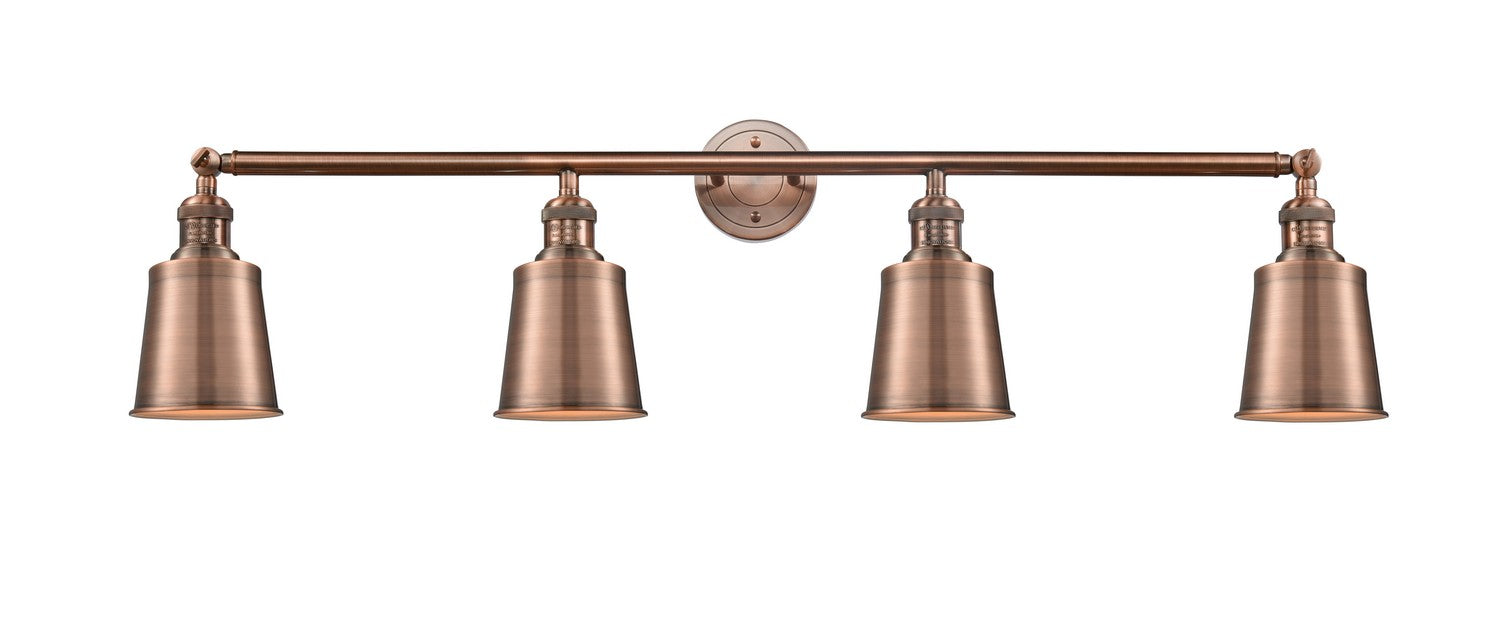 Innovations 215-AC-M9-AC Four Light Bath Vanity, Antique Copper