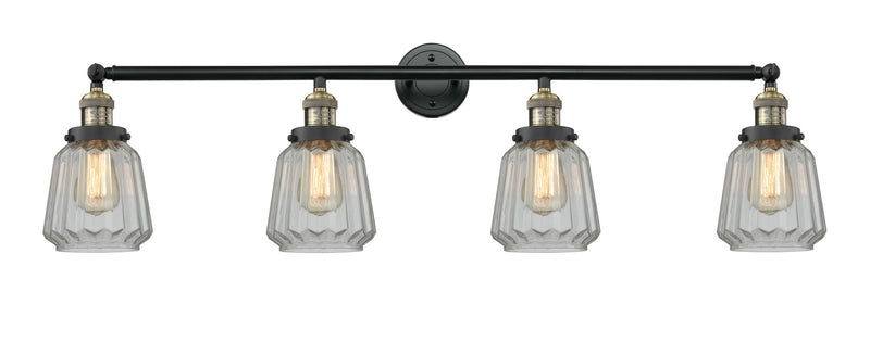 Innovations 215-BAB-G142 Four Light Bath Vanity, Black Antique Brass
