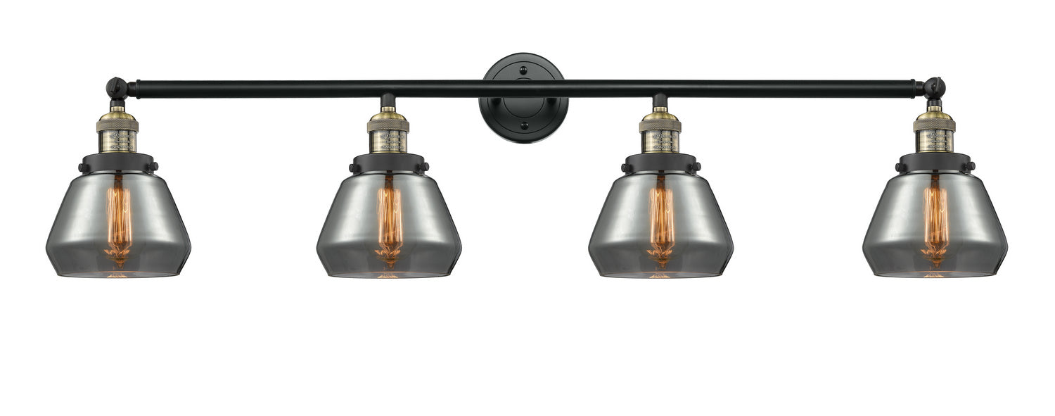 Innovations 215-BAB-G173 Four Light Bath Vanity, Black Antique Brass