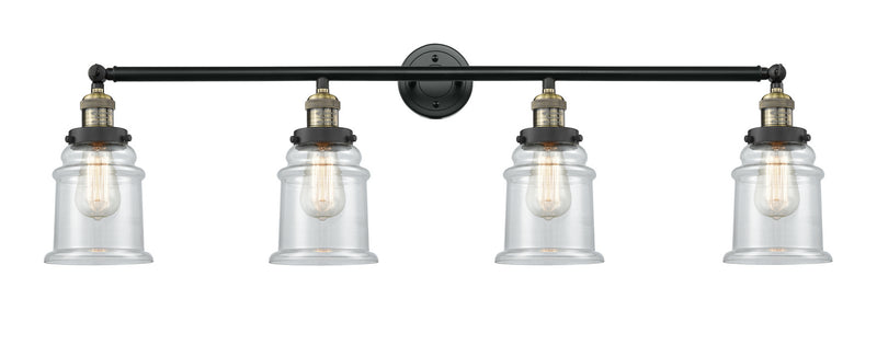Innovations 215-BAB-G182 Four Light Bath Vanity, Black Antique Brass
