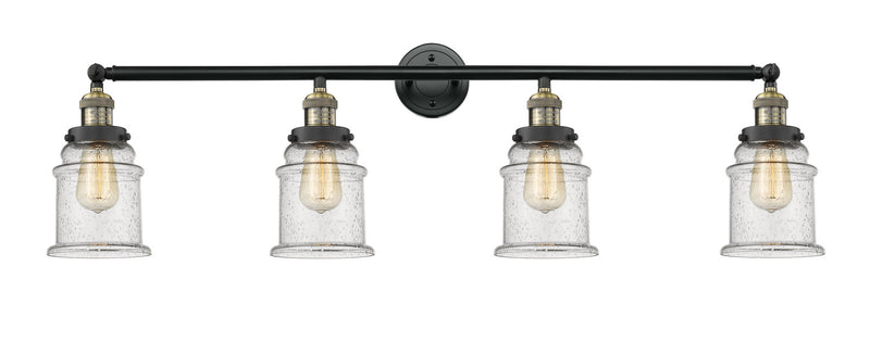 Innovations 215-BAB-G184 Four Light Bath Vanity, Black Antique Brass