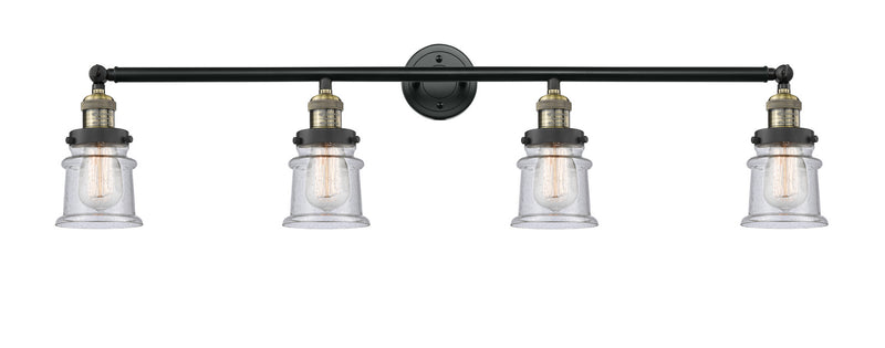Innovations 215-BAB-G184S Four Light Bath Vanity, Black Antique Brass