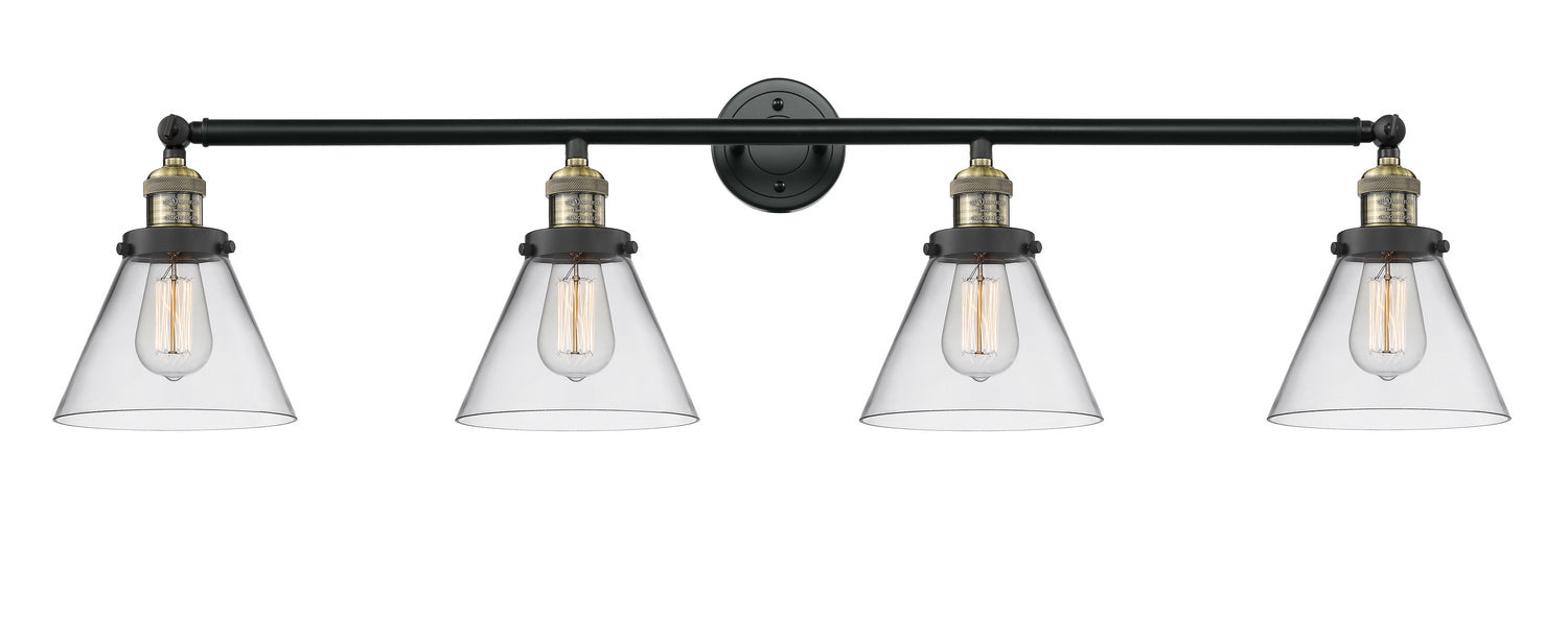 Innovations 215-BAB-G42 Four Light Bath Vanity, Black Antique Brass