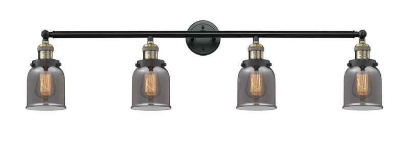 Innovations 215-BAB-G53 Four Light Bath Vanity, Black Antique Brass
