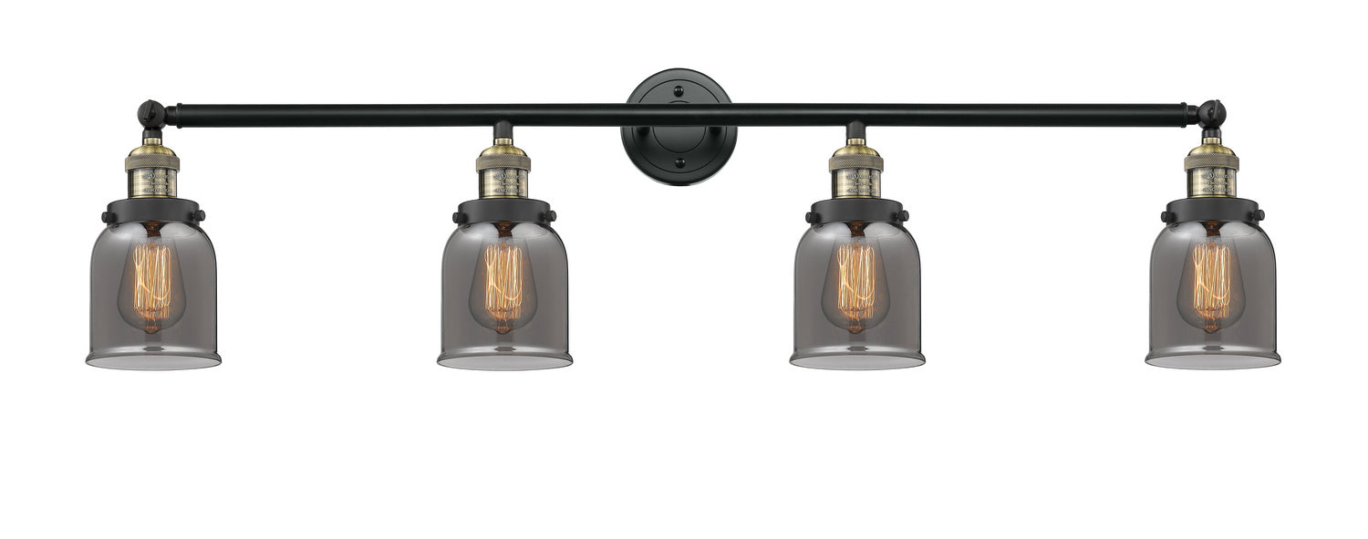 Innovations 215-BAB-G53 Four Light Bath Vanity, Black Antique Brass