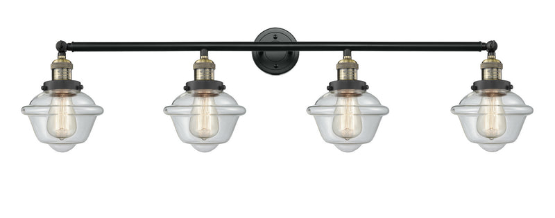 Innovations 215-BAB-G532 Four Light Bath Vanity, Black Antique Brass