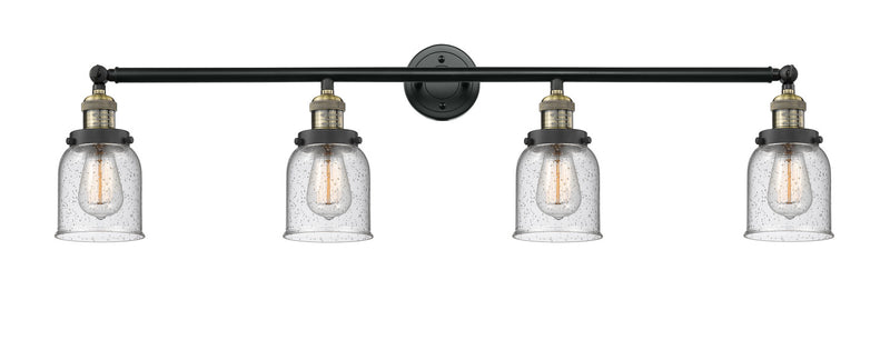 Innovations 215-BAB-G54 Four Light Bath Vanity, Black Antique Brass