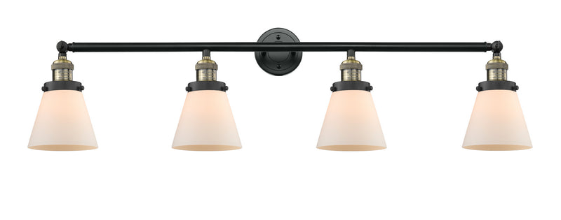 Innovations 215-BAB-G61 Four Light Bath Vanity, Black Antique Brass
