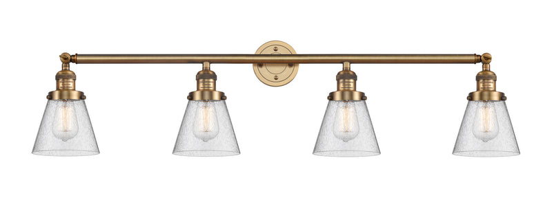 Innovations 215-BB-G64 Four Light Bath Vanity, Brushed Brass