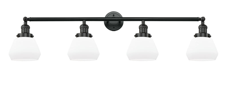 Innovations 215-BK-G171 Four Light Bath Vanity, Matte Black