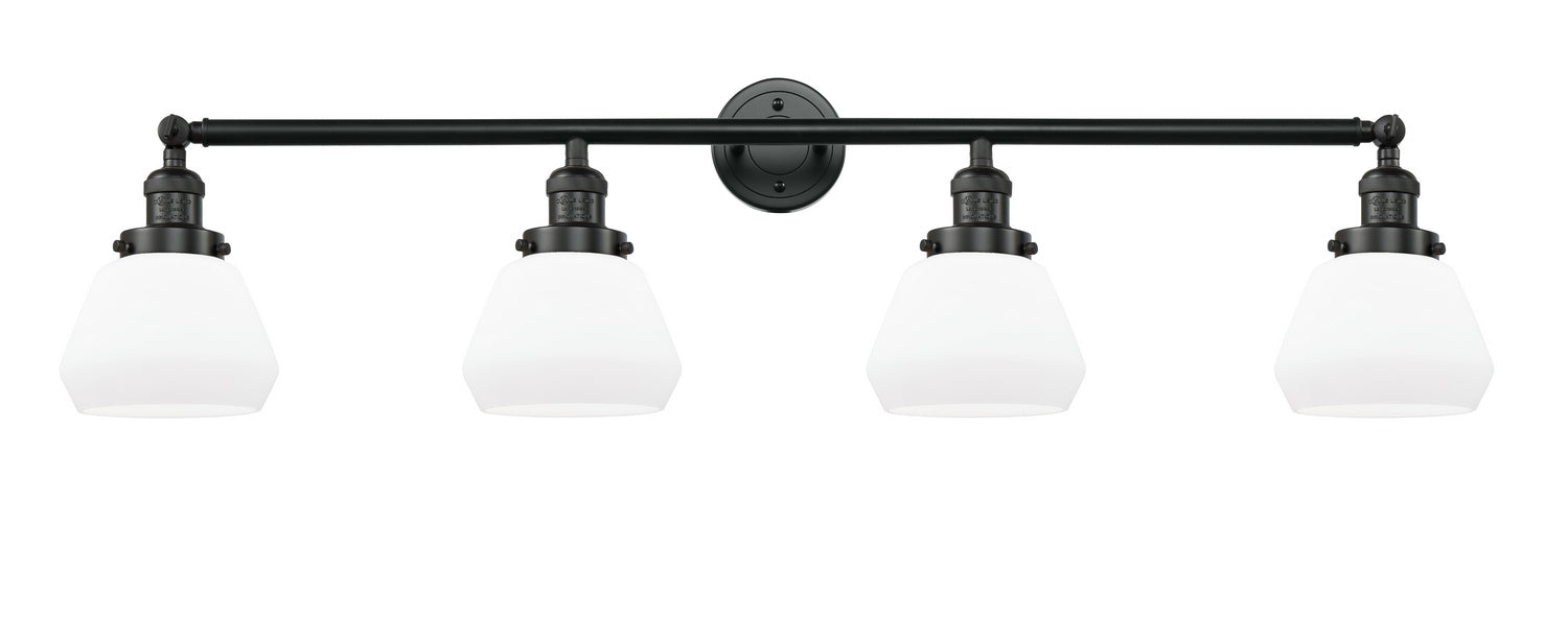 Innovations 215-BK-G171 Four Light Bath Vanity, Matte Black