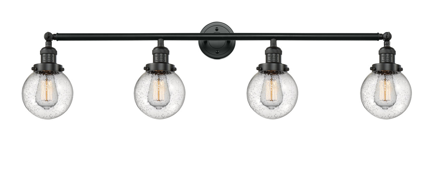 Innovations 215-BK-G204-6-LED LED Bath Vanity, Matte Black
