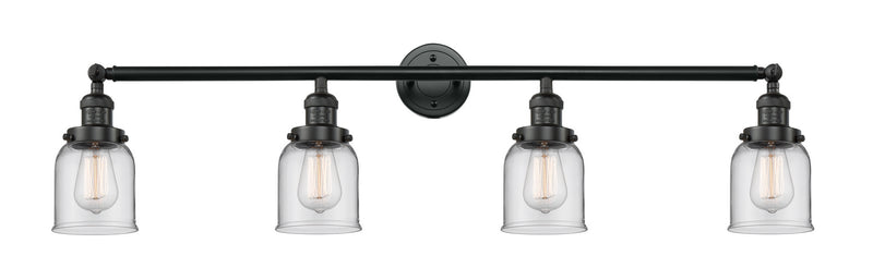 Innovations 215-BK-G52 Four Light Bath Vanity, Matte Black