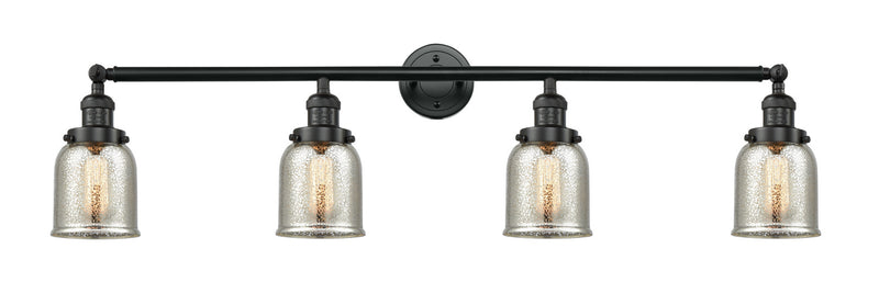 Innovations 215-BK-G58 Four Light Bath Vanity, Matte Black
