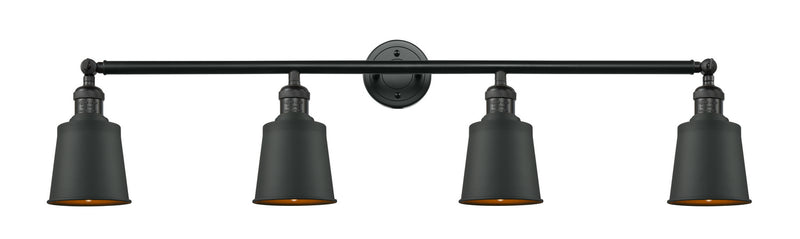 Innovations 215-BK-M9-BK Four Light Bath Vanity, Matte Black