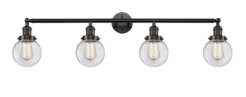 Innovations 215-OB-G202-6 Four Light Bath Vanity, Oil Rubbed Bronze