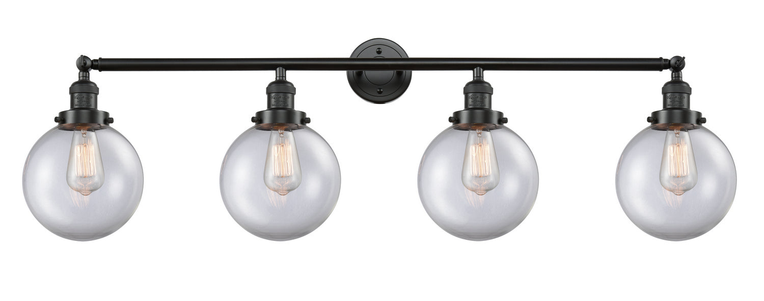Innovations 215-OB-G202-8 Four Light Bath Vanity, Oil Rubbed Bronze