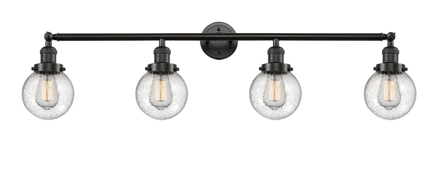 Innovations 215-OB-G204-6 Four Light Bath Vanity, Oil Rubbed Bronze