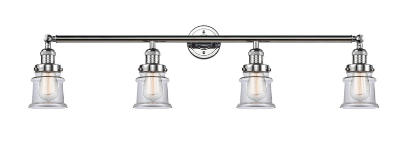 Innovations 215-PC-G182S Four Light Bath Vanity, Polished Chrome