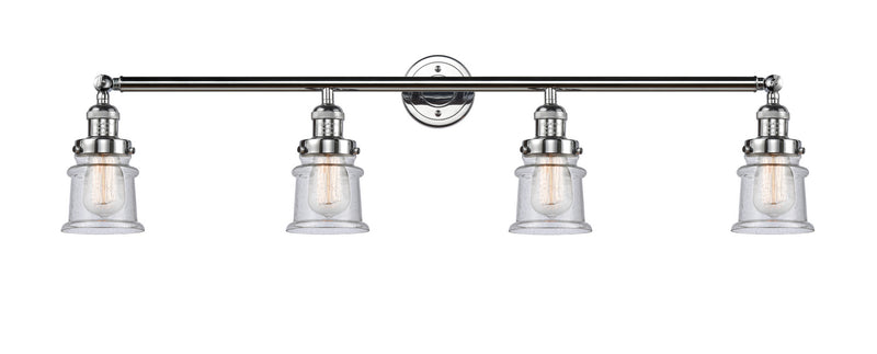 Innovations 215-PC-G184S Four Light Bath Vanity, Polished Chrome