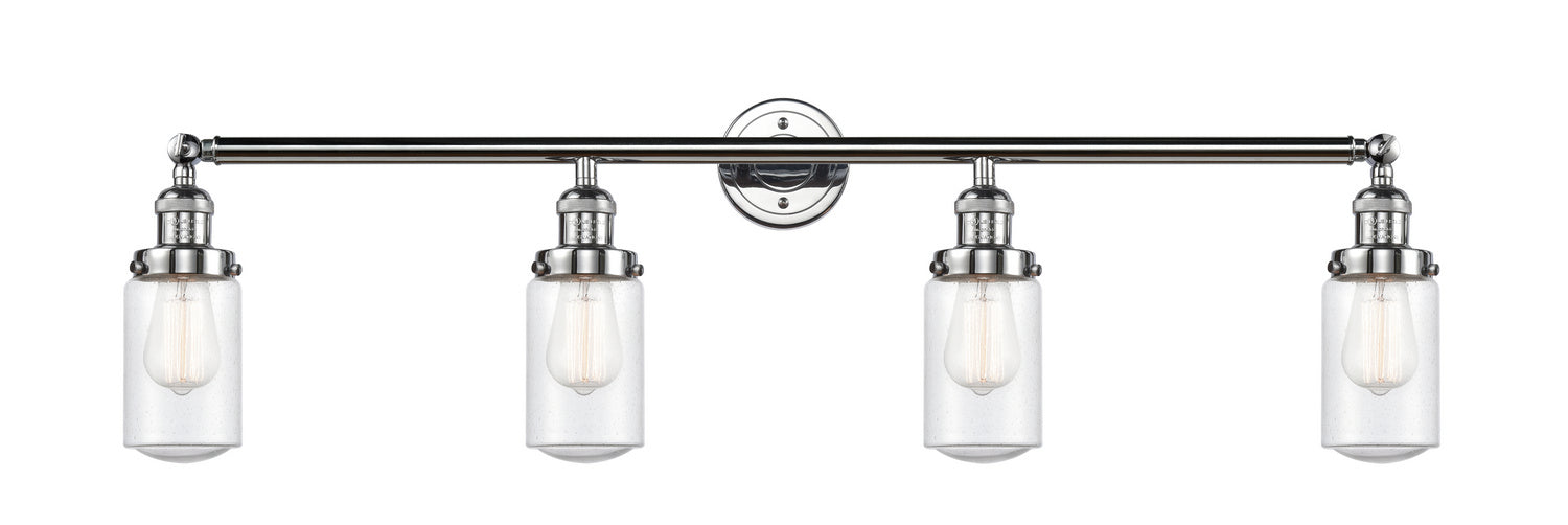Innovations 215-PC-G314 Four Light Bath Vanity, Polished Chrome
