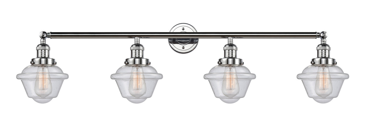 Innovations 215-PC-G534 Four Light Bath Vanity, Polished Chrome