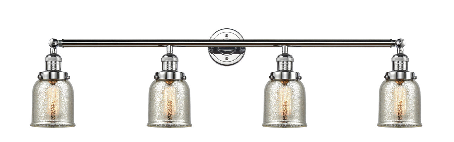 Innovations 215-PC-G58 Four Light Bath Vanity, Polished Chrome