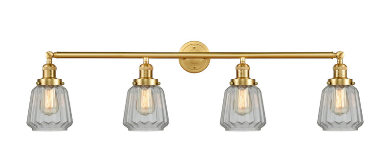 Innovations 215-SG-G142 Four Light Bath Vanity, Satin Gold