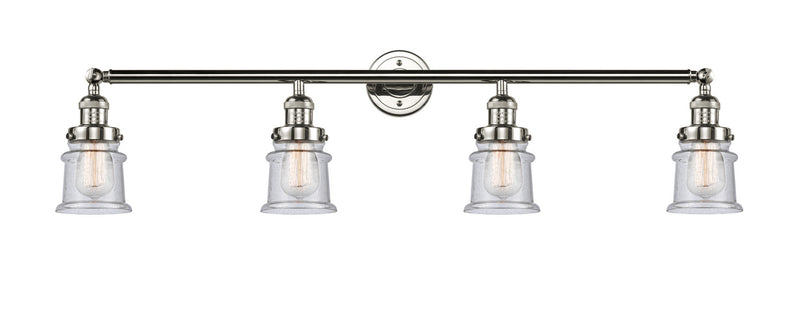 Innovations 215-PN-G184S Four Light Bath Vanity, Polished Nickel