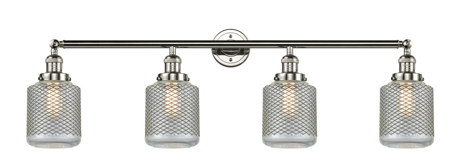 Innovations 215-PN-G262 Four Light Bath Vanity, Polished Nickel