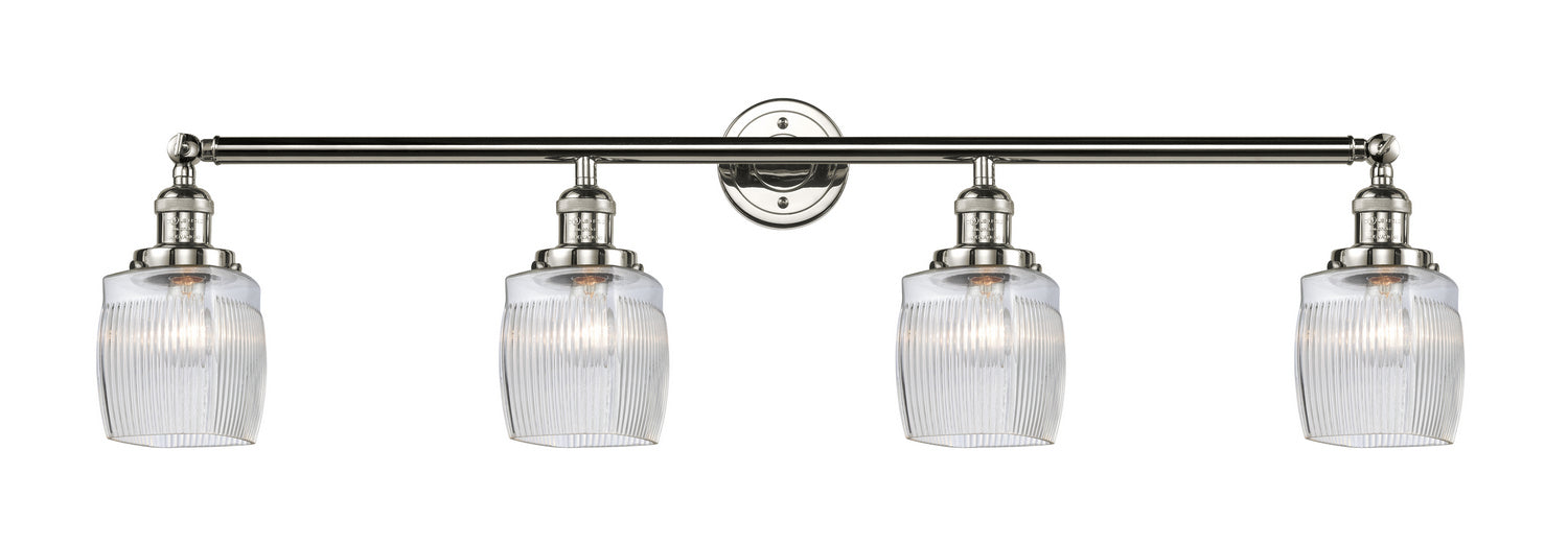 Innovations 215-PN-G302 Four Light Bath Vanity, Polished Nickel