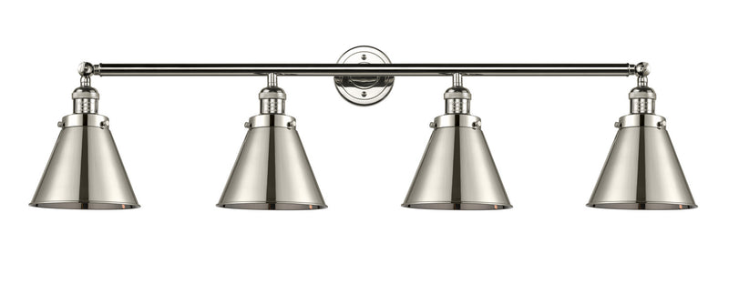 Innovations 215-PN-M13-PN Four Light Bath Vanity, Polished Nickel