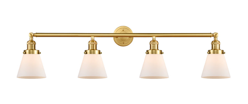 Innovations 215-SG-G61 Four Light Bath Vanity, Satin Gold