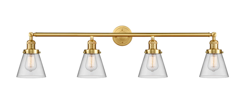 Innovations 215-SG-G62 Four Light Bath Vanity, Satin Gold