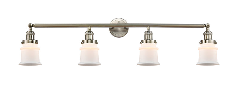 Innovations 215-SN-G181S Four Light Bath Vanity, Brushed Satin Nickel