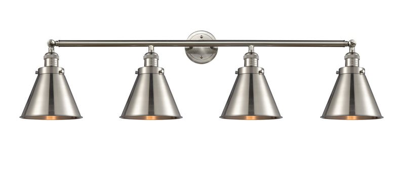 Innovations 215-SN-M13-SN Four Light Bath Vanity, Brushed Satin Nickel