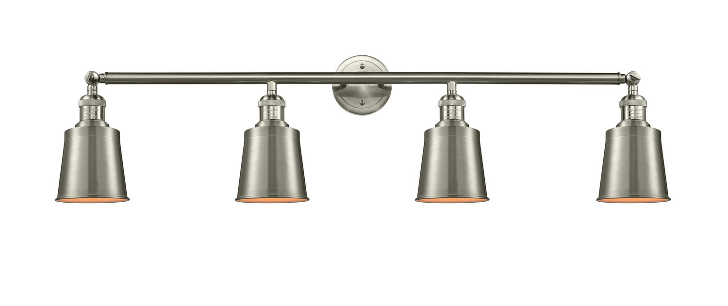 Innovations 215-SN-M9-SN Four Light Bath Vanity, Brushed Satin Nickel