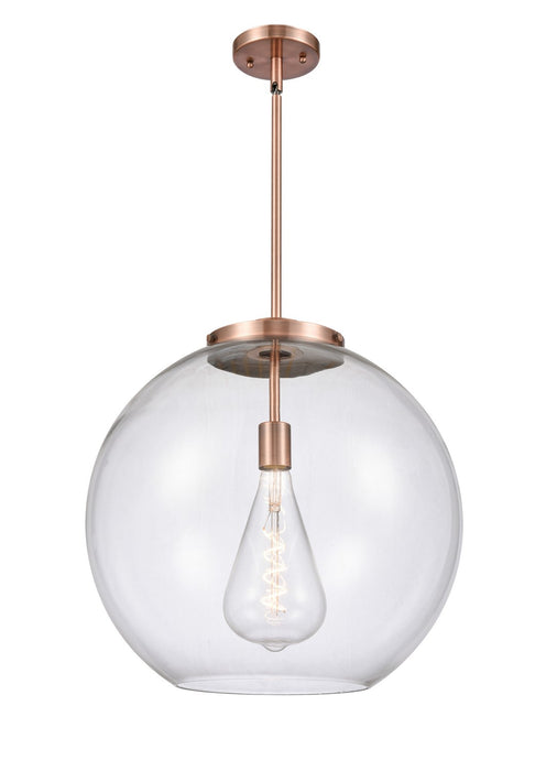 Innovations 221-1S-AC-G122-18-LED LED Pendant, Antique Copper
