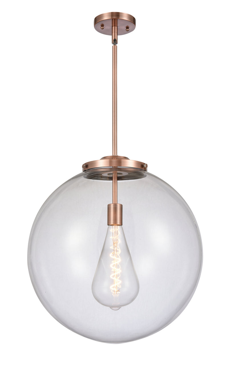 Innovations 221-1S-AC-G202-18 One Light Pendant, Antique Copper
