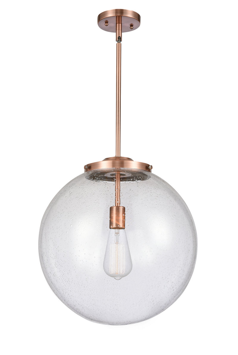 Innovations 221-1S-AC-G204-16 One Light Pendant, Antique Copper