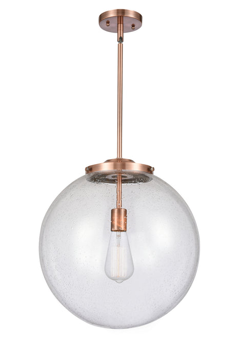Innovations 221-1S-AC-G204-16 One Light Pendant, Antique Copper