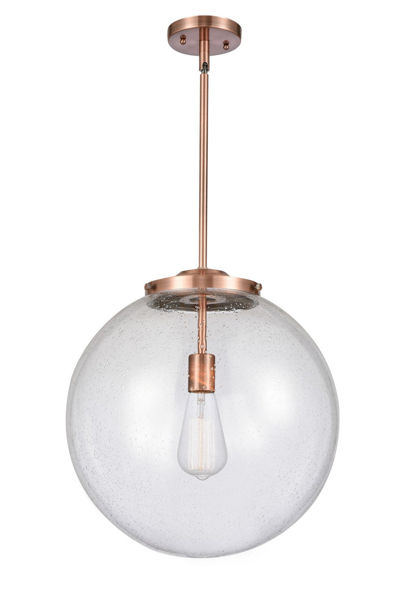 Innovations 221-1S-AC-G204-16-LED LED Pendant, Antique Copper