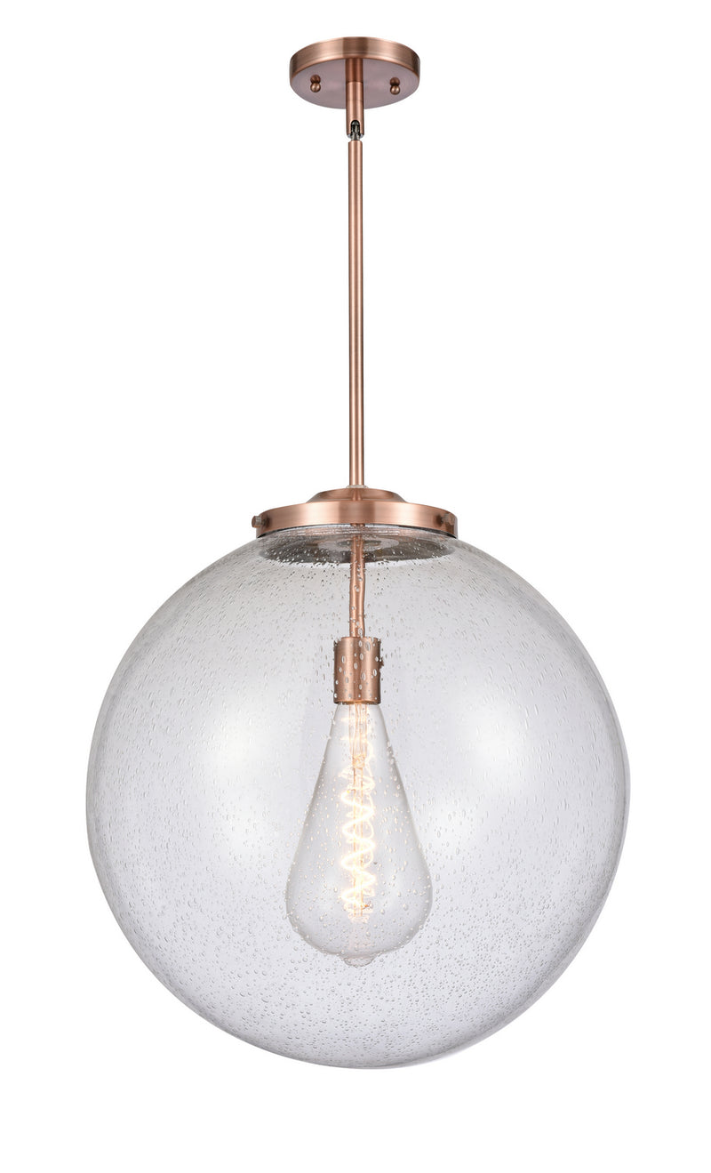 Innovations 221-1S-AC-G204-18 One Light Pendant, Antique Copper