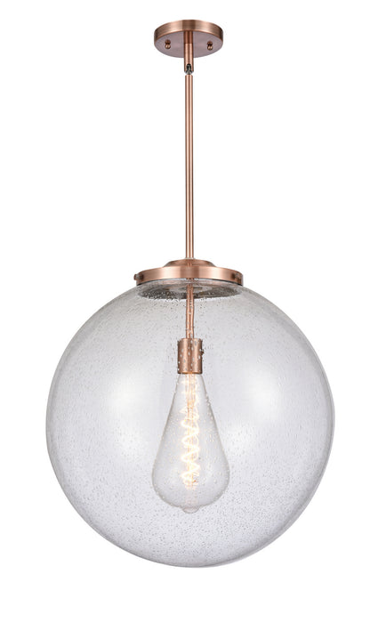 Innovations 221-1S-AC-G204-18 One Light Pendant, Antique Copper