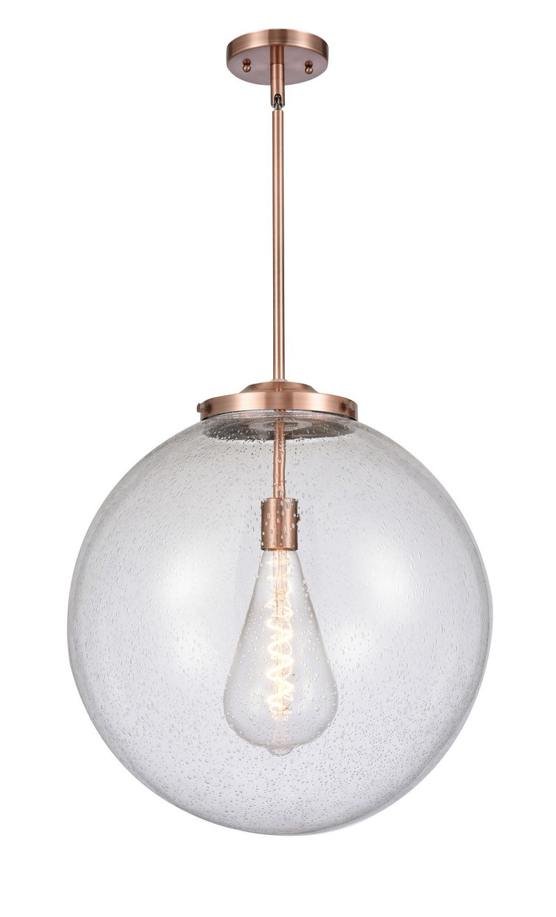 Innovations 221-1S-AC-G204-18-LED LED Pendant, Antique Copper