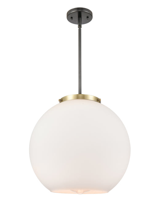 Innovations 221-1S-BAB-G121-16 One Light Pendant, Black Antique Brass