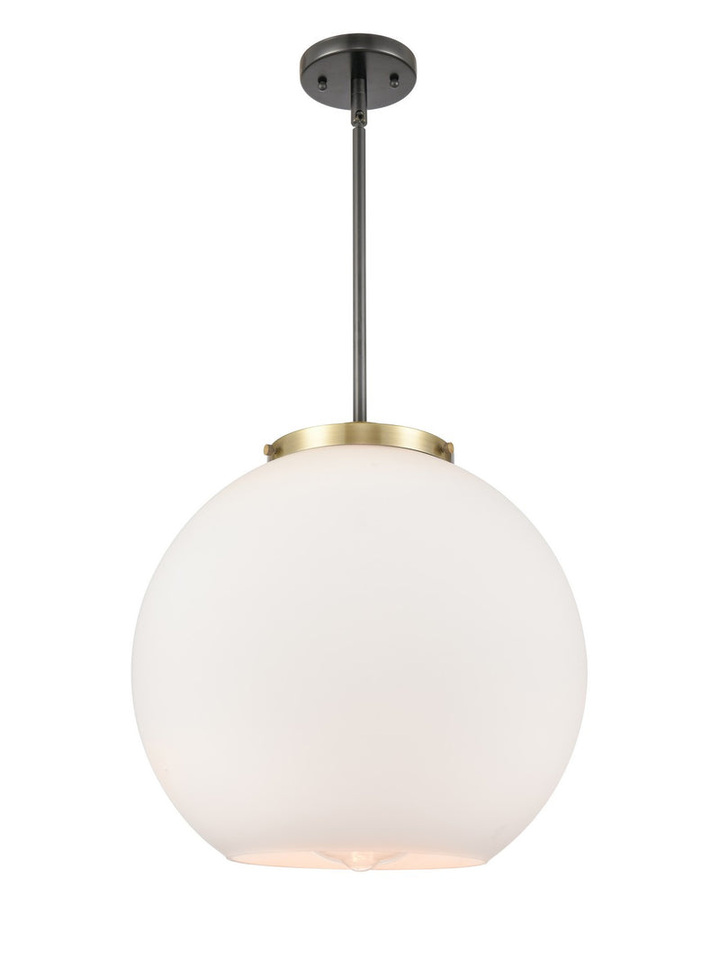 Innovations 221-1S-BAB-G121-16-LED LED Pendant, Black Antique Brass