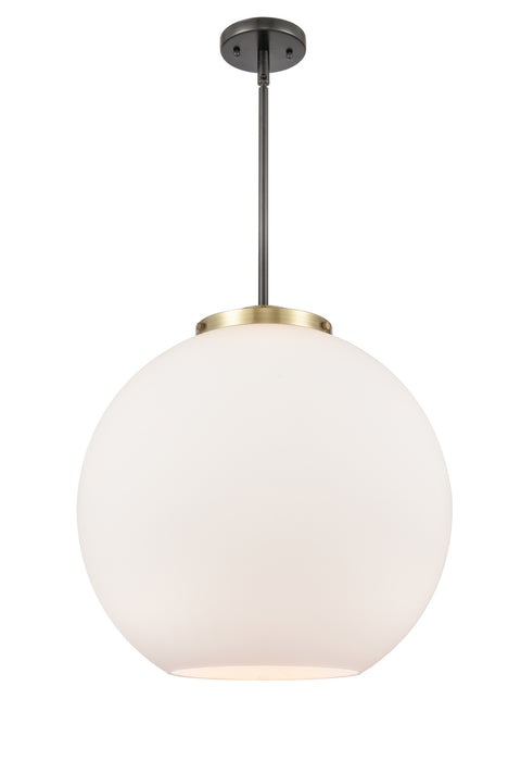 Innovations 221-1S-BAB-G121-18 One Light Pendant, Black Antique Brass