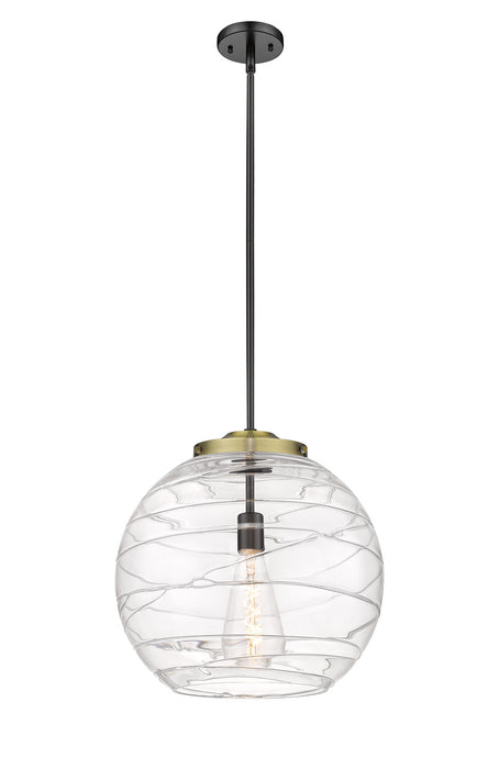 Innovations 221-1S-BAB-G1213-16 One Light Pendant, Black Antique Brass